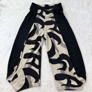 Kozan By Wild Curves Napa Valley Jade Pants Womens Large Wide Leg Lantern NWT